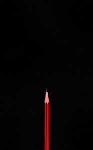 Preview wallpaper pencil, darkness, minimalism, red