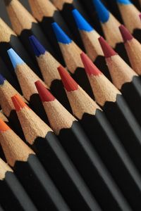 Preview wallpaper pencils, black, colorful, macro