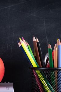 Preview wallpaper pencils, colorful, board, school, study