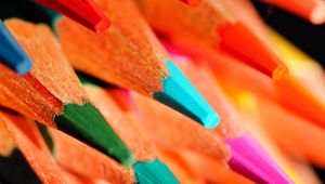 Preview wallpaper pencils, colorful, bright, creativity