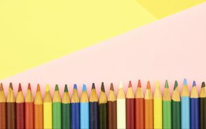 Preview wallpaper pencils, colorful, creativity, bright