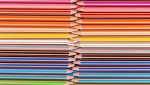 Preview wallpaper pencils, colorful, gradient, macro