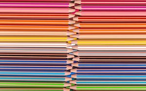 Preview wallpaper pencils, colorful, gradient, macro