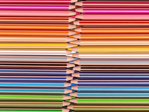 Preview wallpaper pencils, colorful, gradient, macro