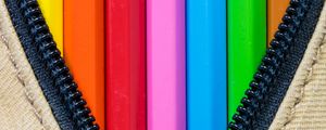 Preview wallpaper pencils, colorful, lightning, lock, creativity