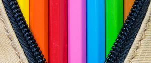 Preview wallpaper pencils, colorful, lightning, lock, creativity