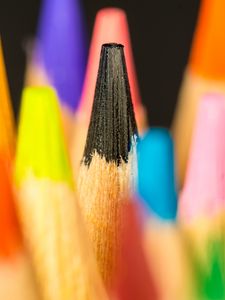 Preview wallpaper pencils, colorful, macro, blur