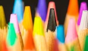 Preview wallpaper pencils, colorful, macro, blur