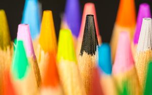 Preview wallpaper pencils, colorful, macro, blur