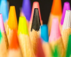 Preview wallpaper pencils, colorful, macro, blur