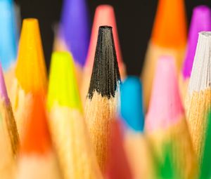 Preview wallpaper pencils, colorful, macro, blur