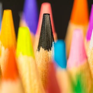 Preview wallpaper pencils, colorful, macro, blur