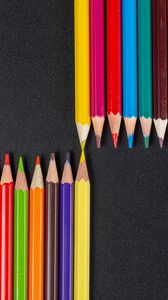 Preview wallpaper pencils, colorful, sharp, macro