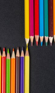 Preview wallpaper pencils, colorful, sharp, macro