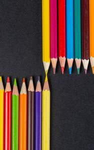 Preview wallpaper pencils, colorful, sharp, macro