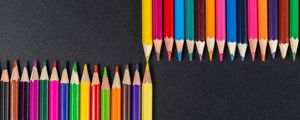 Preview wallpaper pencils, colorful, sharp, macro