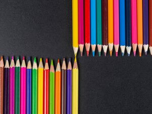 Preview wallpaper pencils, colorful, sharp, macro