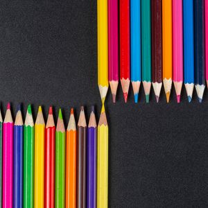 Preview wallpaper pencils, colorful, sharp, macro