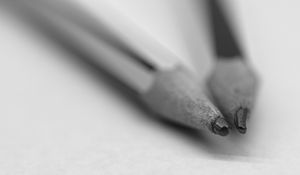 Preview wallpaper pencils, leads, close-up, texture, bw