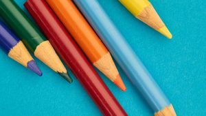 Preview wallpaper pencils, multicolored, macro, wooden