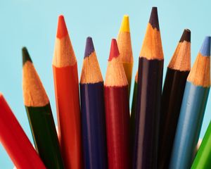 Preview wallpaper pencils, multicolored, stationery, macro