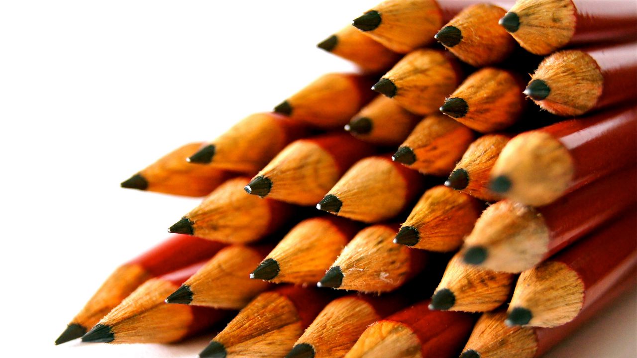 Wallpaper pencils, tip, graphite, many