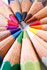 Preview wallpaper pencils, wooden, colorful, macro