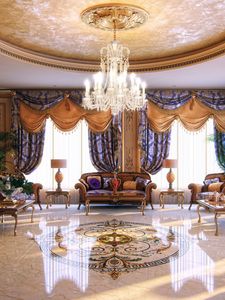 Preview wallpaper penthouse, suite, bathroom, marble, flat, chandelier