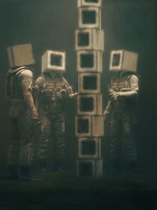 Preview wallpaper people, cubes, fantasy, art