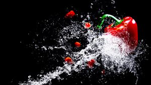 Preview wallpaper pepper, spray, drops