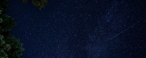 Preview wallpaper perseids, meteors, stars, sky, night