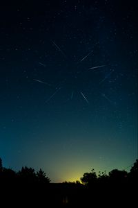 Preview wallpaper perseids, meteors, stars, night