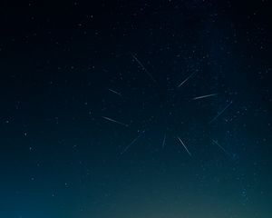 Preview wallpaper perseids, meteors, stars, night