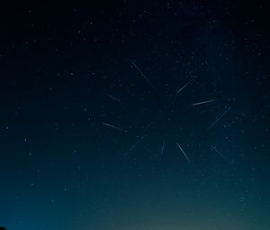 Preview wallpaper perseids, meteors, stars, night