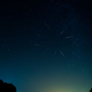 Preview wallpaper perseids, meteors, stars, night