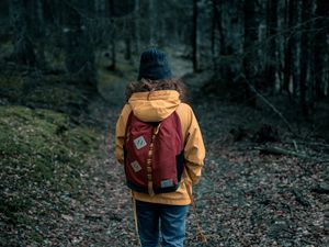 Preview wallpaper person, forest, loneliness, nature, walk