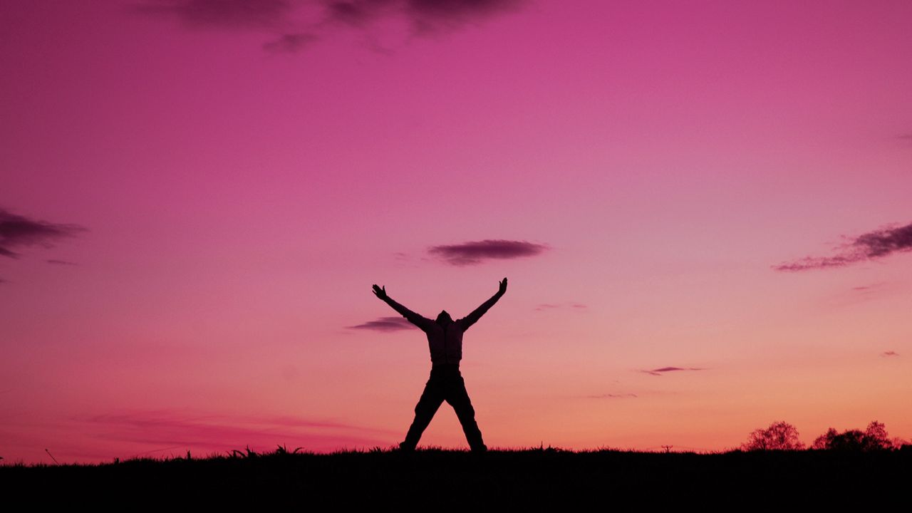 Wallpaper person, freedom, sky, gesture, mood