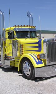 Preview wallpaper peterbilt, truck, 359, custom