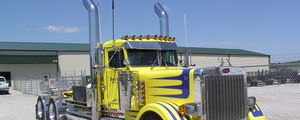 Preview wallpaper peterbilt, truck, 359, custom