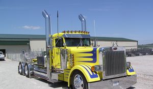 Preview wallpaper peterbilt, truck, 359, custom