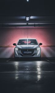 Preview wallpaper peugeot 208, peugeot, car, white, front view