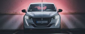 Preview wallpaper peugeot 208, peugeot, car, white, front view