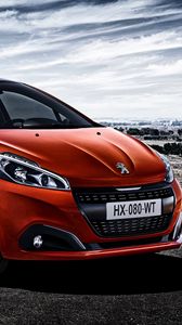 Preview wallpaper peugeot, 208, red, side view