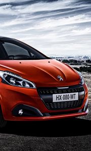 Preview wallpaper peugeot, 208, red, side view