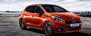 Preview wallpaper peugeot, 208, red, side view