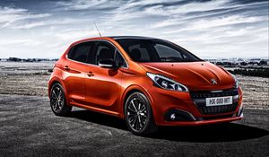 Preview wallpaper peugeot, 208, red, side view