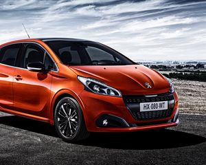 Preview wallpaper peugeot, 208, red, side view