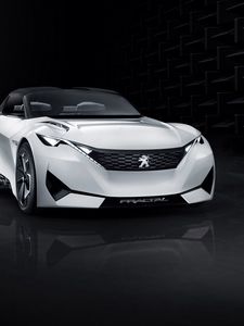 Preview wallpaper peugeot, fractal, concept, front view