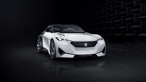 Preview wallpaper peugeot, fractal, concept, front view