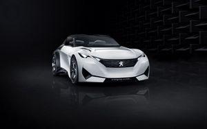 Preview wallpaper peugeot, fractal, concept, front view